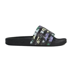 Adidas Women's Adilette Slides - Core Black / Multi