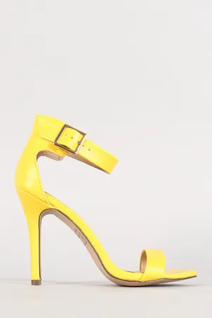 Breckelle Ankle Buckle Open Toe Heel