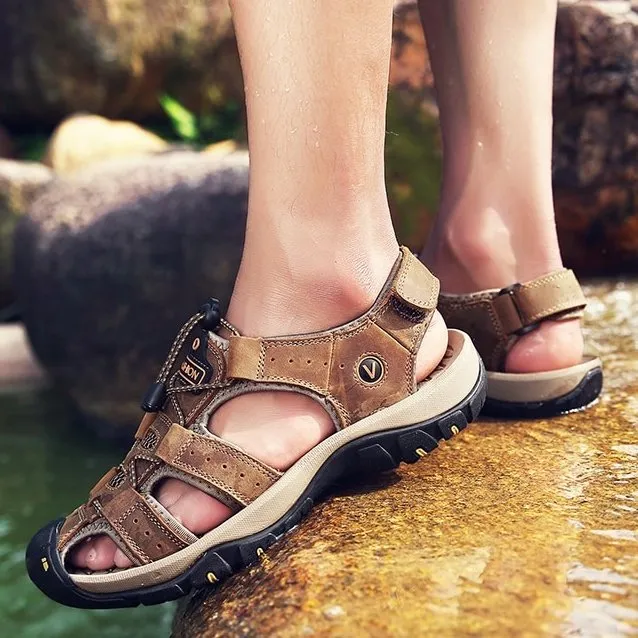 Cuzcare Orthopedic Sandals For Men Hollow Casual