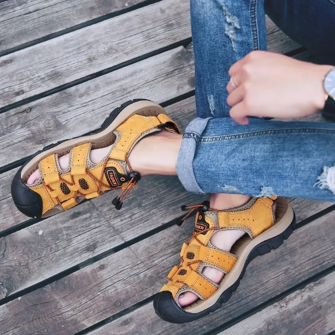 Cuzcare Orthopedic Sandals For Men Hollow Casual