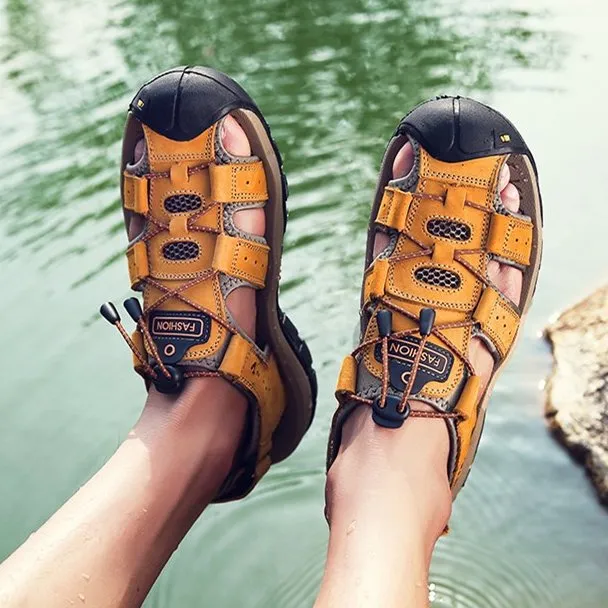 Cuzcare Orthopedic Sandals For Men Hollow Casual
