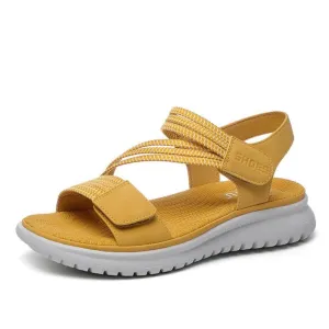 Cuzcare Trendy Orthopedic Sandals Women Supportive Flat Hook&loop Platform Sandals