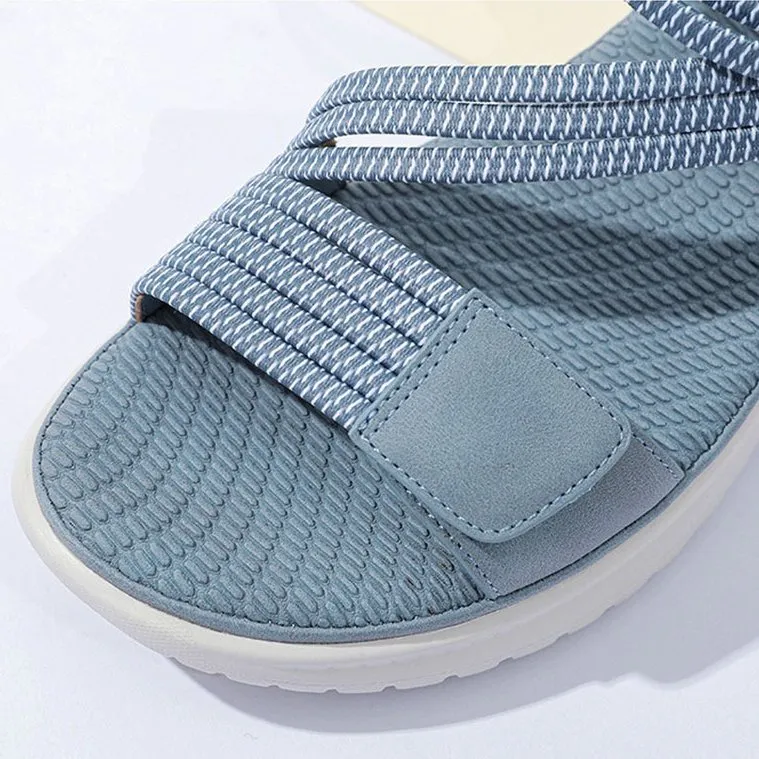 Cuzcare Trendy Orthopedic Sandals Women Supportive Flat Hook&loop Platform Sandals