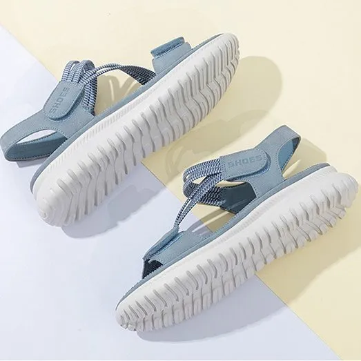 Cuzcare Trendy Orthopedic Sandals Women Supportive Flat Hook&loop Platform Sandals