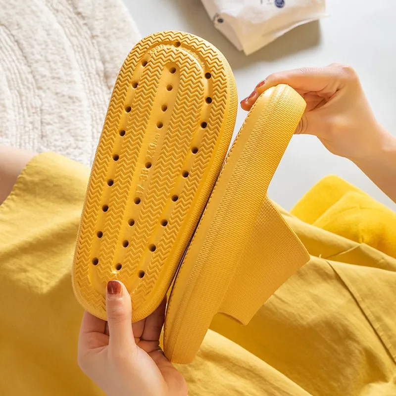 Heel Support Cushion Slides - Yellow