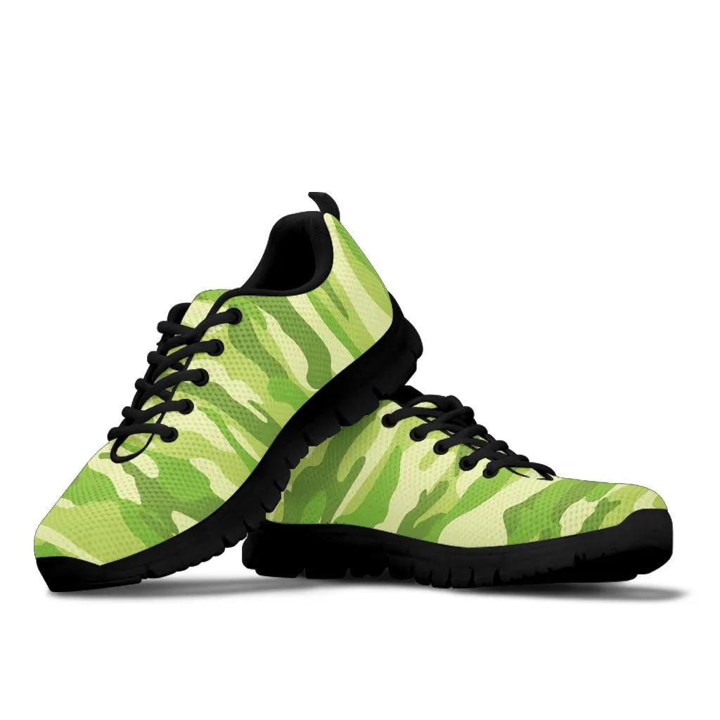Knit Sneakers_Camo Light Green_Combo