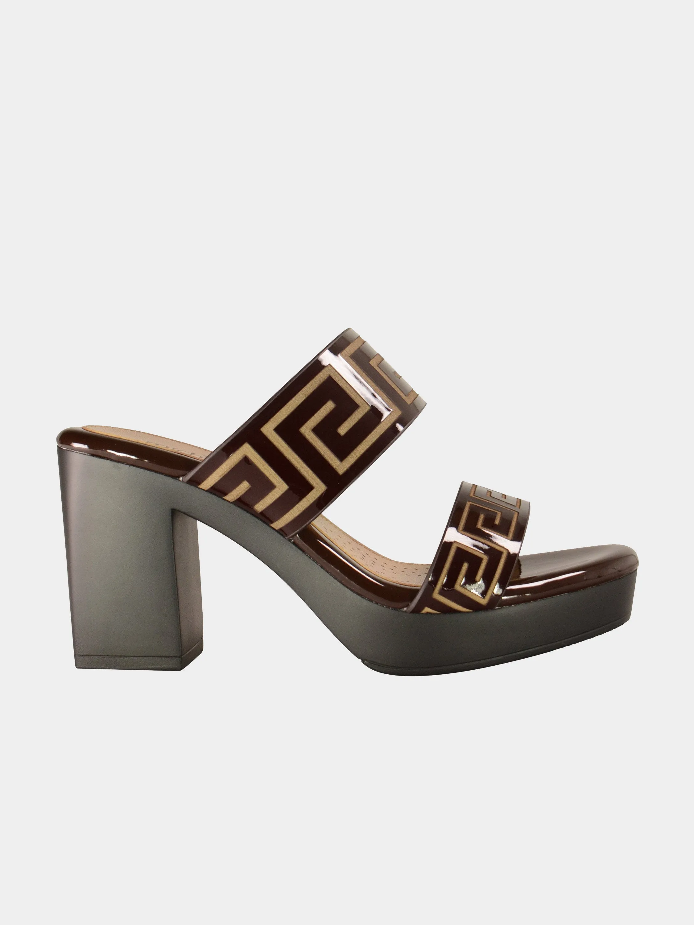Michelle Morgan 780-1 Greek Key Heel Sandals