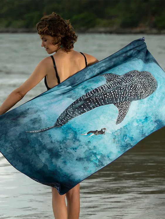 Ocean Armour Whale Shark Beach Towel