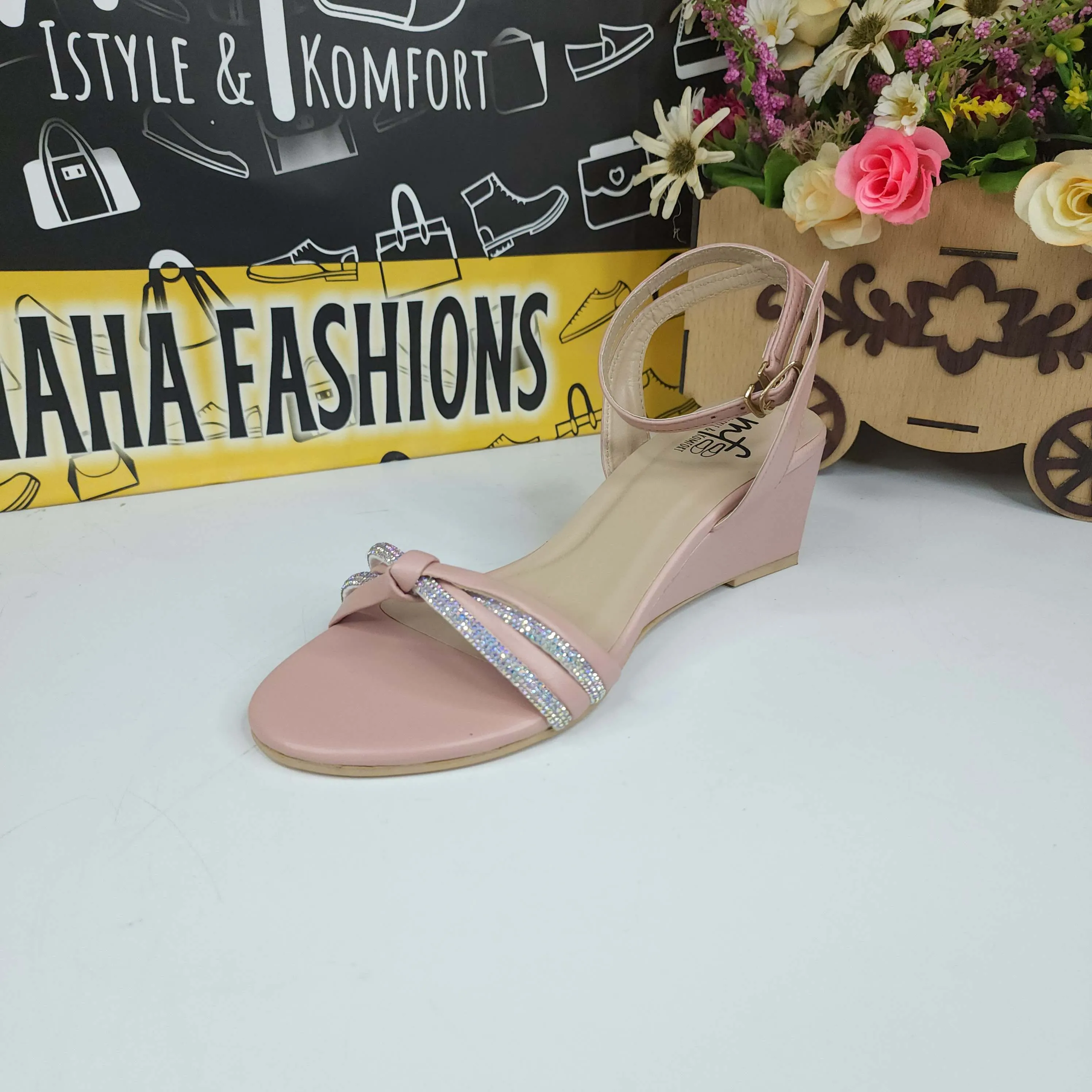 Pink Studs Sandals