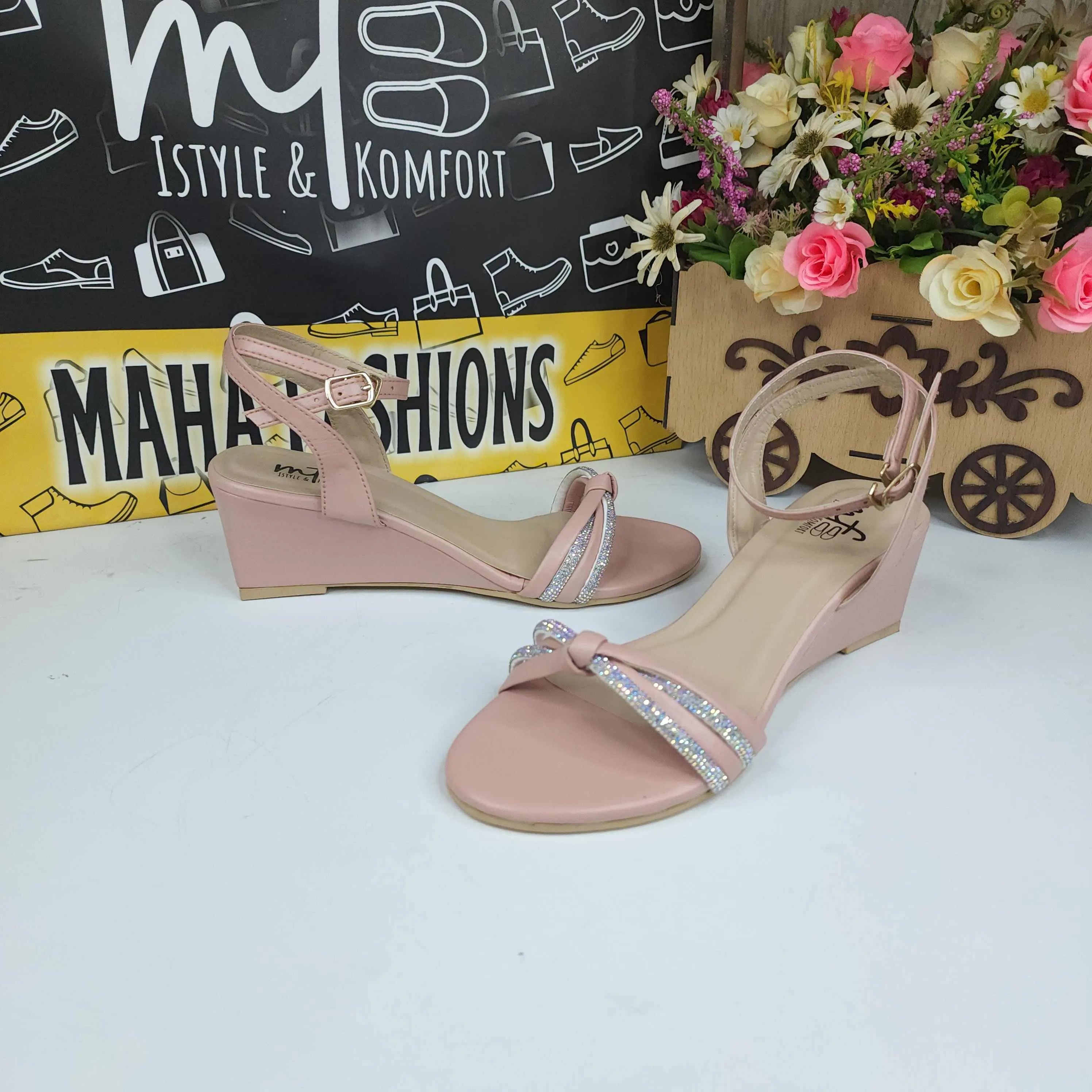 Pink Studs Sandals