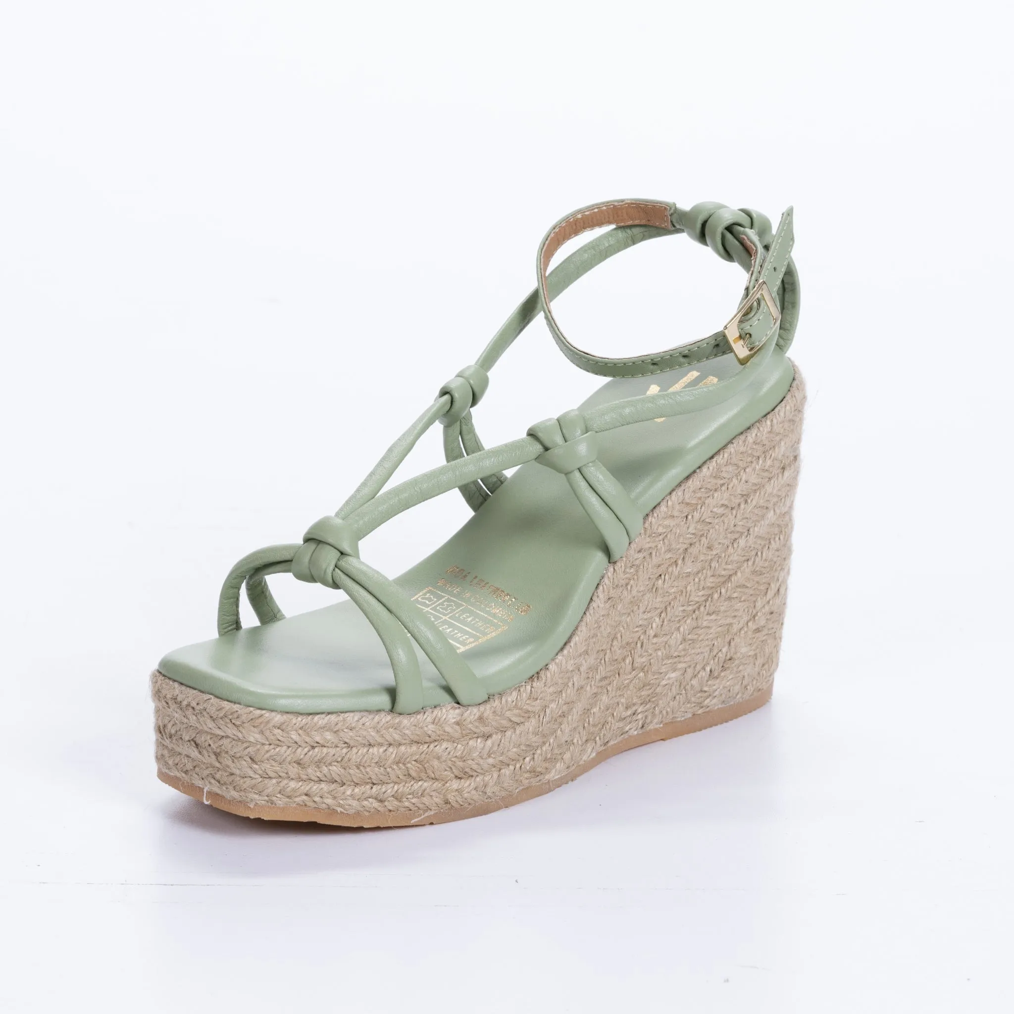Silvia Cobos Louise Wedges Green
