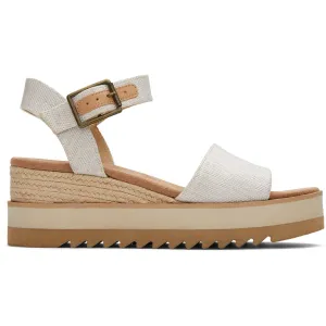 TOMS Diana Womens Natural Canvas Wedge Sandal