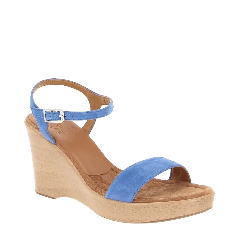 Unisa Rita Blue Wedge Sandal