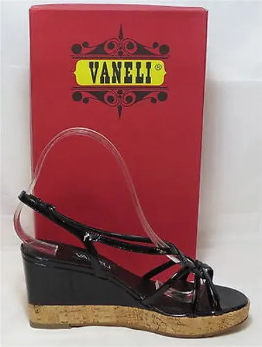 VANELI Women's Parnella Wedge - Black Patent - Multi SZ NIB - MSRP $120