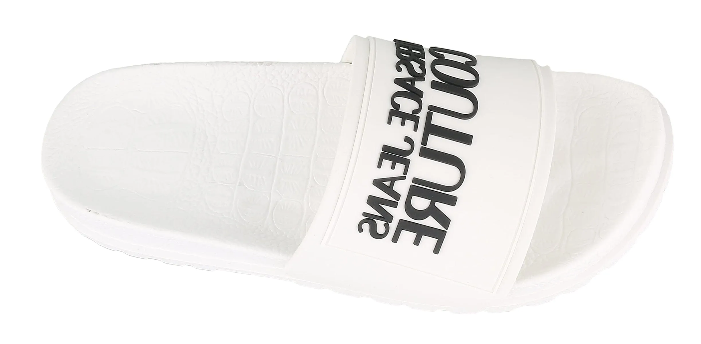 Versace Jeans Couture White Signature Slide-5.5/6