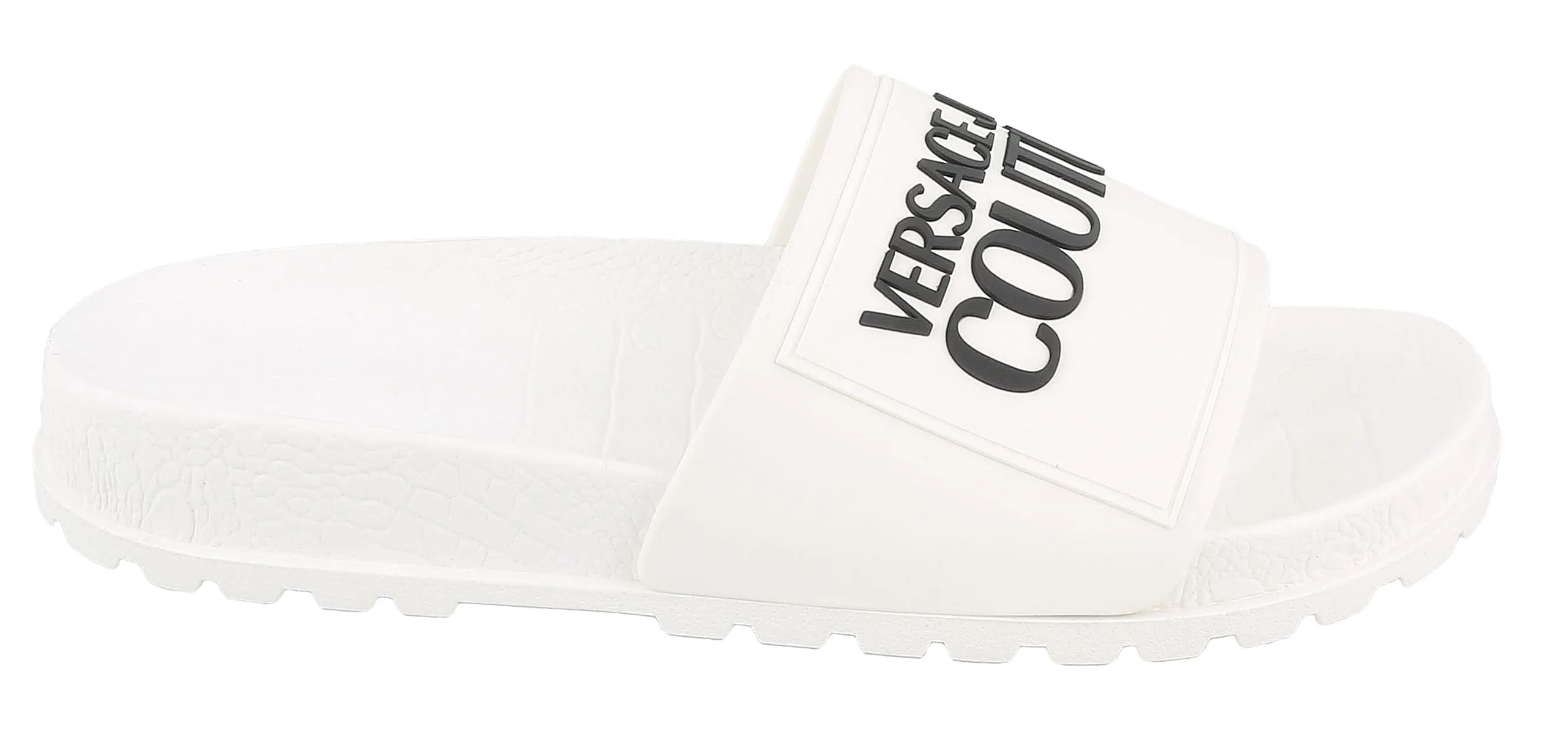 Versace Jeans Couture White Signature Slide-5.5/6