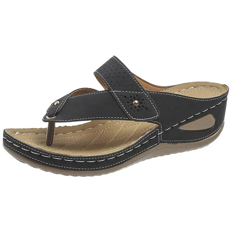 Women Low Heels Flip Flops
